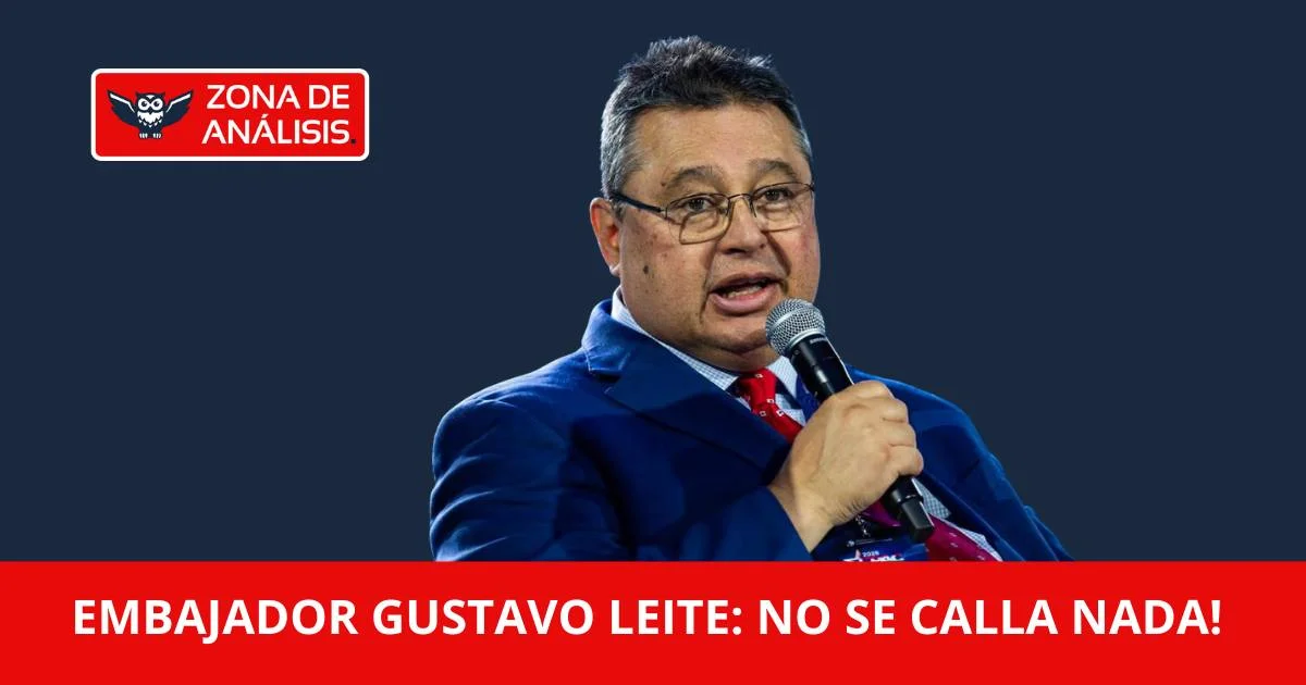 Embajador Gustavo Leite, ya nos tiene acostumbrados a decir lo que piensa sin filtro, opinó de todo.